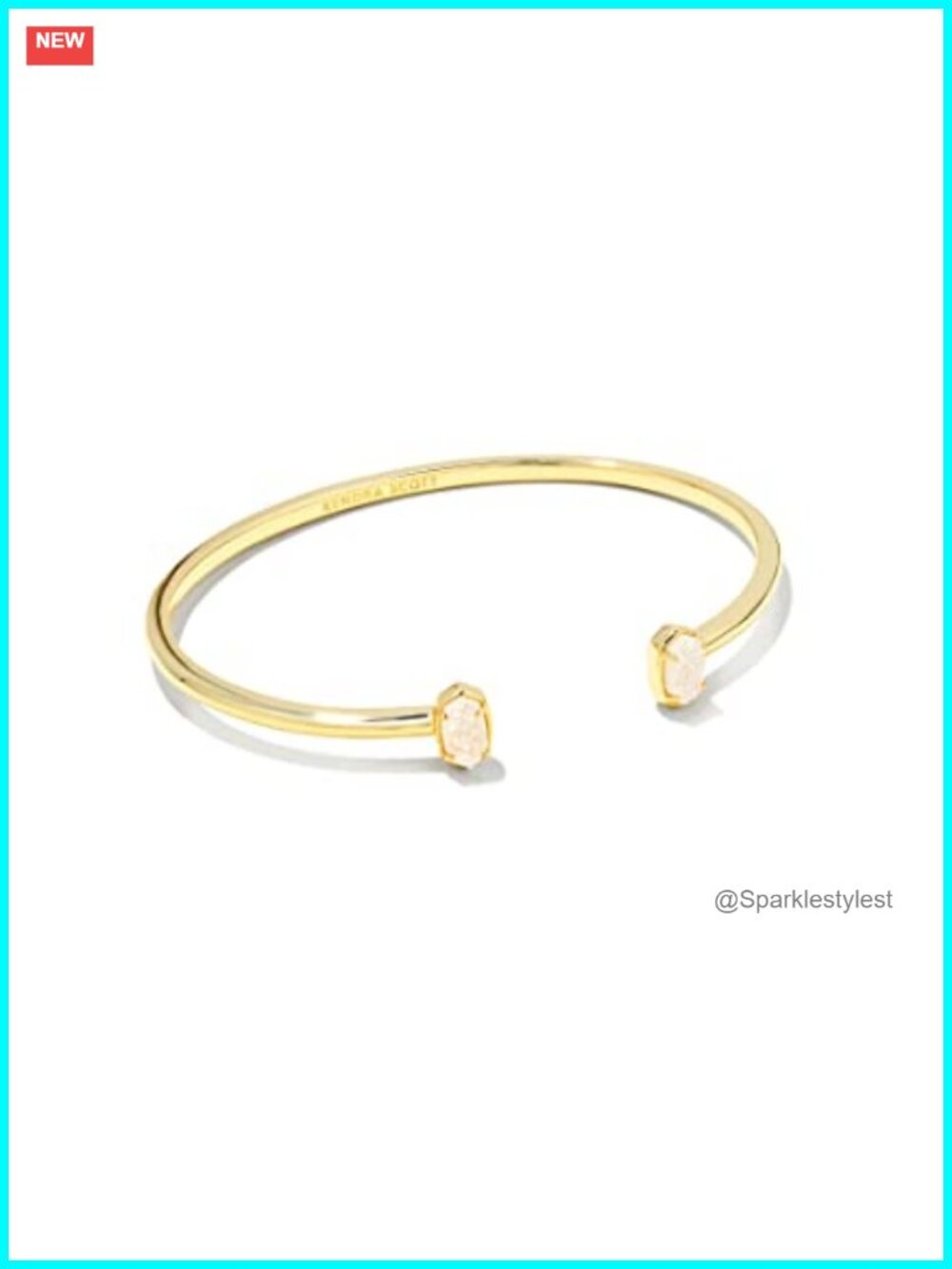 Dainty Pinch Cuff Bracelet Adjustable Goldtone Fashion Jewelry for Women